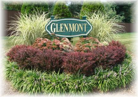 Entrance signs to the Glenmont community
